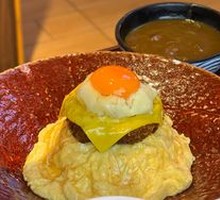 Flowing Heart Meat Patty with Egg Fried Rice