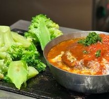 番茄红烩汉堡肉