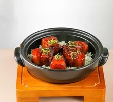 Braised Pork with Vegetable Rice