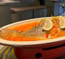 Braised Golden-eye Grouper in Open Oven
