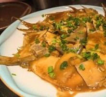 Braised Spanish Mackerel with Rice Cake