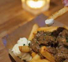 Belgian Beer Beef Stew with Fries
