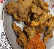 Fried Enoki Mushrooms