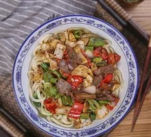 Beef Offal Egg Fried Noodles
