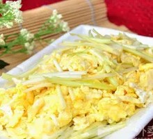 Stir-fried Egg with Leek Rice Bowl