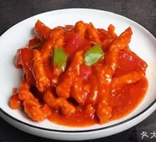 Tomato Sauce Pork Strips