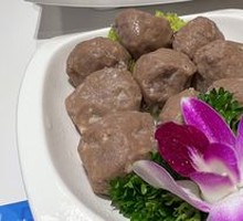 Beef tendon meatballs