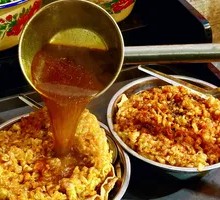 Golden Fried Egg Snail Noodles