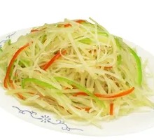 Sliced Potatoes with Green Pepper