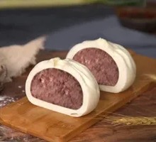 Rose Red Bean Bun