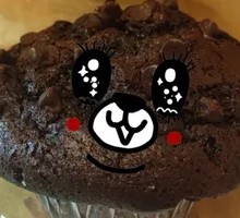 Mushroom-shaped Rich Chocolate Muffin