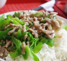 Green Pepper Shredded Pork Rice