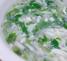 Coriander Pork and Tofu Soup