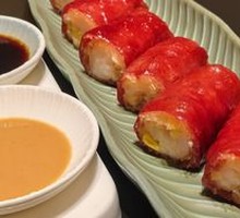 Crispy Shrimp Roll with Red Rice