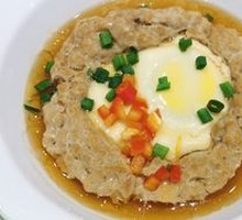 Minced Meat Steamed Egg