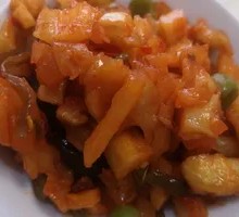 Spicy Oil Radish Cubes