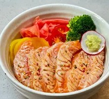 Grilled Norwegian Salmon Donburi