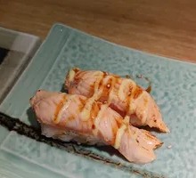 Flame-Grilled Salmon Sushi