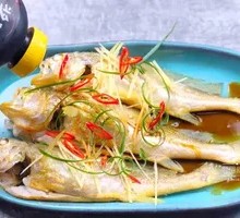 Steamed and Braised Yellow Croaker