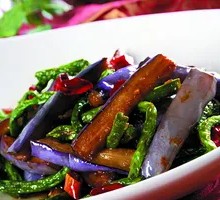Eggplant with Long Beans