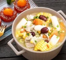 Braised Pork Rib Soup with Chinese Yam and Corn