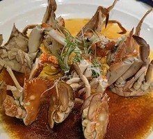 Inverted Steamed Swimming Crab