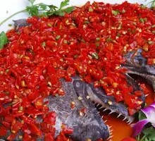 Steamed Fish Head with Chopped Chili