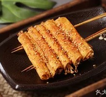 Bean Curd Rolls with Enoki Mushrooms