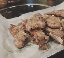 Charcoal-Grilled Hand-Roasted Lamb Ribs