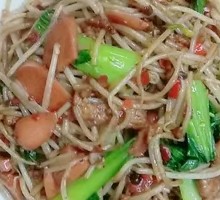 Egg and Ham Fried Noodles