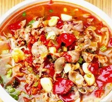 Spicy Sour Chicken Offal Rice Bowl