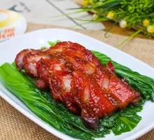 Egg and BBQ Pork Rice Noodle Roll