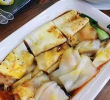 Egg Mushroom Pork Steamed Rice Noodle Roll