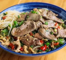 Pork Liver with Rice Noodles