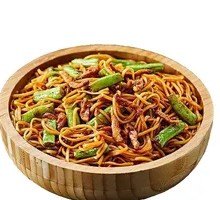 Braised Noodles with Pork and Green Beans