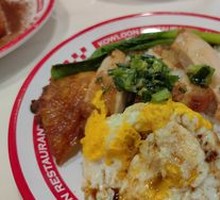 Scallion Oil Chicken Cutlet Rice with Crispy Egg