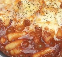 Cheese Rice Cake Spicy Chicken Stir-Fry