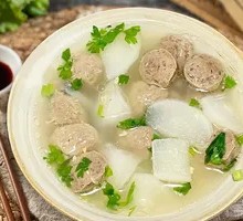 Radish and Meatball Soup
