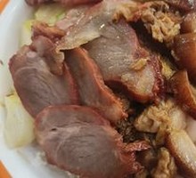 Pork Trotter Rice with Barbecue Pork
