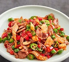 Pickled Chili Chicken Offal Rice Bowl