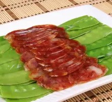 Sausage and Snow Peas