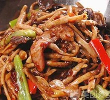 Dry Pot Preserved Meat with Tea Tree Mushrooms