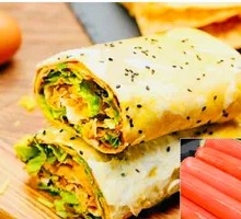 Grilled Sausage Whole Grain Crepe