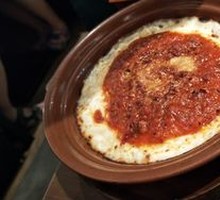 Warm Egg Meat Sauce Risotto