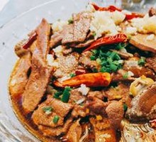Scallion Oil Clams with Pig Liver