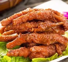 Braised Chicken Feet with Tiger Skin