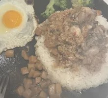 Sizzling Garlic Oyster Rice
