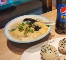 Fried Tofu Wrapped in Bean Curd Sheets with Vermicelli Soup