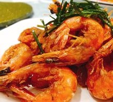 Scallion Oil-Braised Shrimp