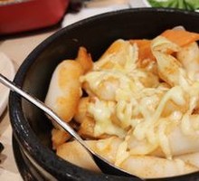 Stone Pot Cheese Rice Cake